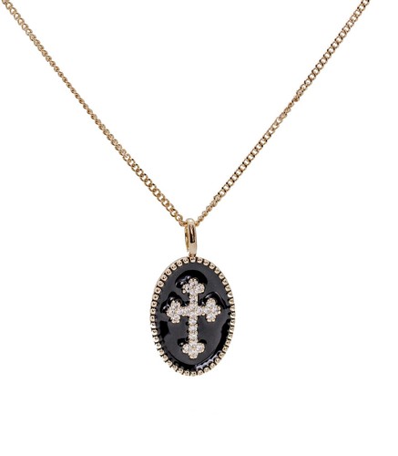 Pendentif médaille croix - médaille,