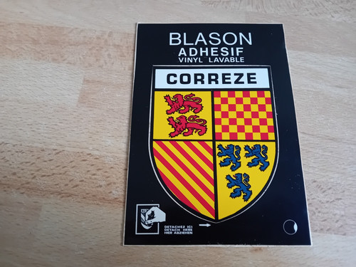 Carte postale blason adhésif - blason,
