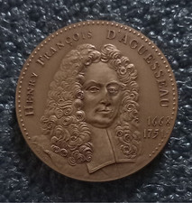 6# Médaille Bronze Caisse des Dépôts Notariat Français H.F. D'AGUESSEAU