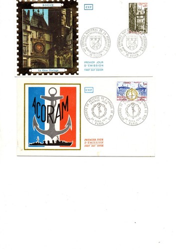 Lot enveloppes 1er - 2, jour