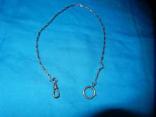 ANCIENNE CHÂTELAINE CHAÎNE ARGENTÉE PORTE MONTRE VINTAGE 1900 BIJOUX FANTAISIE