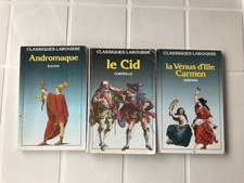 3 CLASSIQUE LAROUSSE : MERIMEE/CORNEILLE/RACINE-LE CID/ANDROMAQUE/VEUS D'ILLE-CA