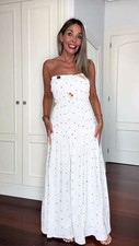 Zara Robe Midi Pois Blanche