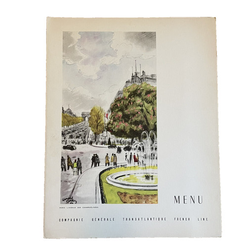 Menu compagnie générale - menu,