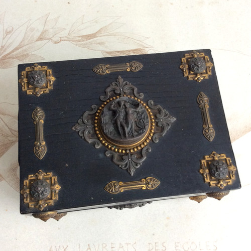 Ancien coffret bijoux - ancien, à