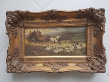 CHROMOLITHO SUR TOILE ENCADREE