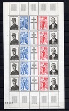 France  Feuille  DE GAULLE