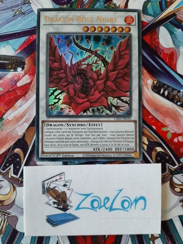 Dragon rose noire - dragon,