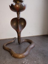 ANCIEN BOUGEOIR BRONZE COBRA