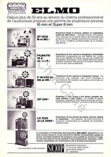 Cinéma - Publicité Elmo - Projecteurs 16 mm & Super 8 - 1975