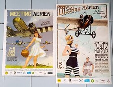 ROMAIN HUGAULT 2 AFFICHES. AMICALE JEAN-BAPTISTE SALIS . MEETING AERIEN 2013/14 