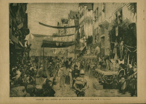 Gravure ancienne entrée - , de