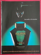 Publicité de presse: Parfum  IQUITOS de Alain DELON Succombez à la tentation