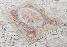 Tapis Turc 42''x55'' Vintage Ancien Fragment Anatolien Gordes Tapis 109x142cm