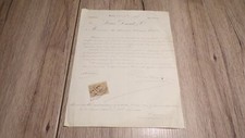 Lettre avec timbre quittance