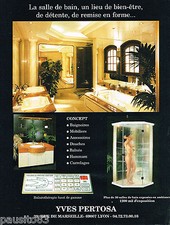 PUBLICITE ADVERTISING 055  1998  YVES PERTOSA  salles de bain balneo douches