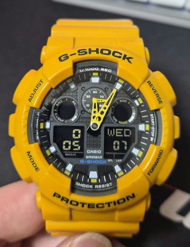 Montre jaune casio shock - casio, g-shock