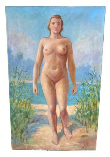 Huile sur toile femme - sur, toile/femme