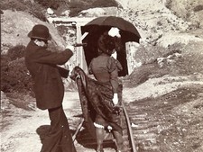 Scène comique Voleur de train