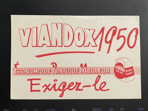 Buvard publicitaire viandox - publicitaire,