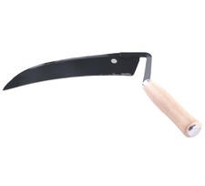 Faucille à main faucille faucille faucheuse manche en bois faucille ronde...