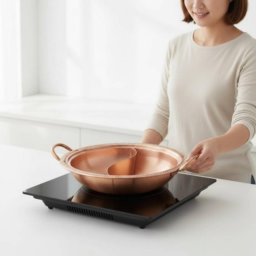 Casserole fondue cuivre - en,
