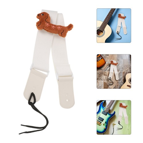 Sangle guitare peluche - sangle,