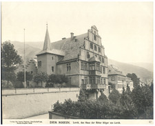 Lorch, das Haus der Ritter Hilger von Lorch Vintage silver print  Tirage argen