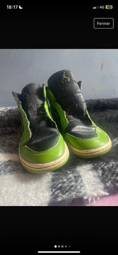 Jordan mid verte noir - jordan,