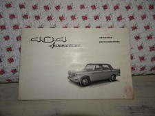1966 Peugeot 404 automatique manuel utilisation original Manual Vintage car book