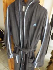 peignoir sortie de bain  eponge addidas bleu taille vrai xl