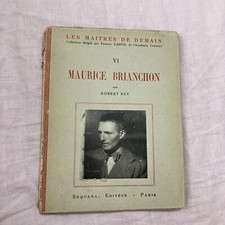 ROBERT REY MAURICE BRIANCHON LES MAITRES DE DEMAIN IV SEQUANA 1943