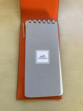 Bloc Note Hermès en cuir