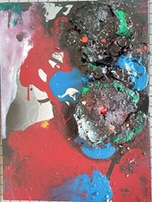 CHRISTOPHE CASSEL COTE ARTPRICE- AKOUN BalleORIGINAL HUILE TOILE curiosa Abysses