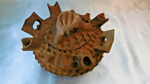 Grolle sculptée bois - sculptée, en