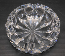 -ANCIEN LOURD CENDRIER CRISTAL