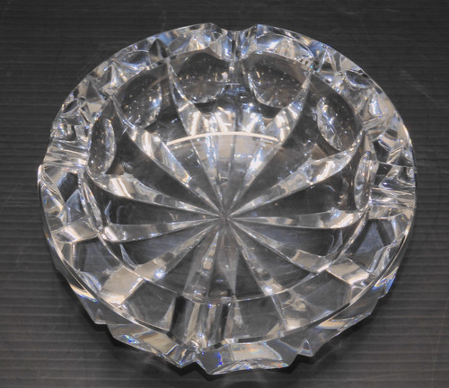 Ancien lourd cendrier - lourd, cristal