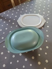 Cocotte Ovale Ultra Pro Tupperware 3 L  avec 2 couvercle vert amande