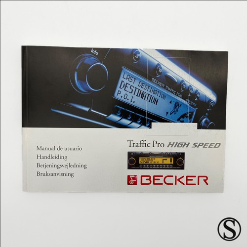 Manuel pour becker traffic - pour, pro