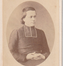 CDV PHOTO  DEDICACE CURÉ