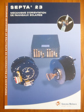 2001 DOCUMENT SNECMA MOTEUR SATELLITE PROPULSION SEPTA 23 PANNEAUX SOLAIRES