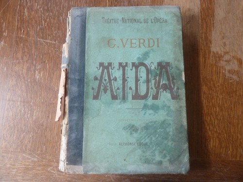 Livre partitions aïda g - aÏda.,