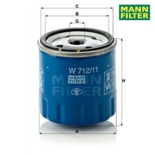 Oil filter Mann filter W712/11
