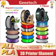 GEEETECH D'imprimante 3D Filament 1,75mm1kg mat/soie/lumineux/bois/marron/HS-PLA
