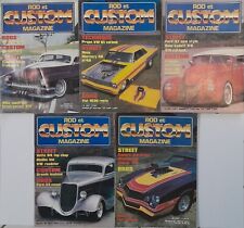Lot 5 Magazines Rod Et Custom ,voiture.1984