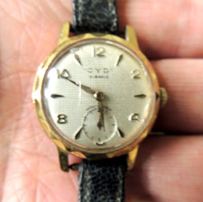 Montre   CYD 15  JEWELS   /  FONCTIONNE NON  REVISE  / 3 FELS SUR LE VERRE