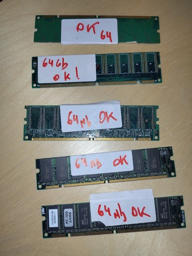 Lot barrettes ram sdram - ram,