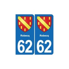 62 Robecq blason autocollant