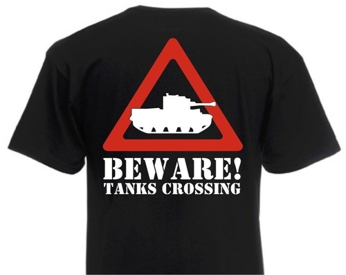 Shirt panzer attention - panzer, 'attention