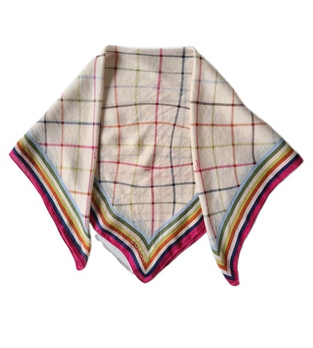 Foulard carré soie coach - carré,